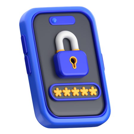 Password Security  3D Icon