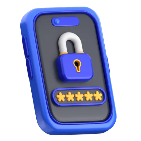 Password Security  3D Icon