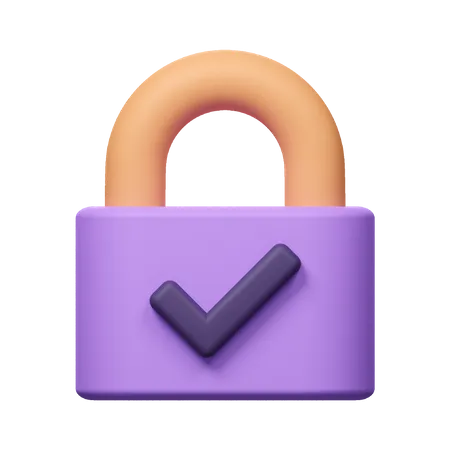 Password Security  3D Icon