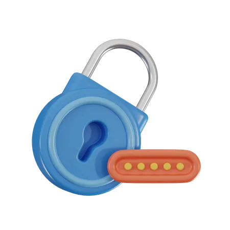 Password Security  3D Icon