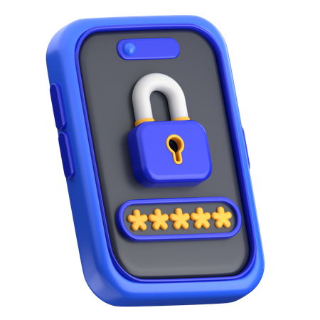 Password Security  3D Icon