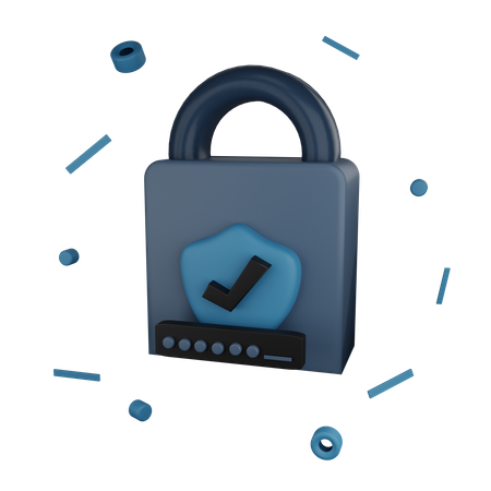 Password security  3D Icon