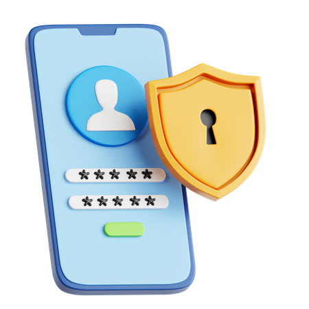 Password Security  3D Icon
