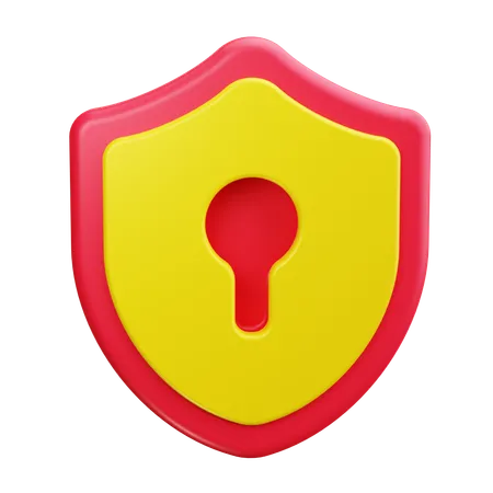 Password Shield  3D Icon