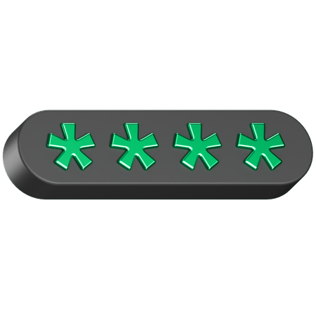 Passwort  3D Icon
