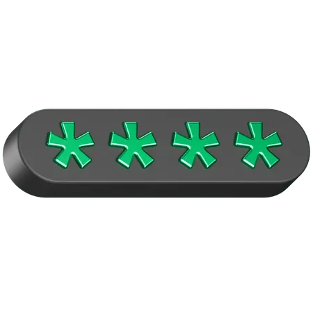 Passwort  3D Icon