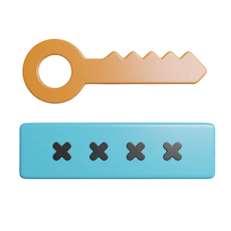 Passwort  3D Icon