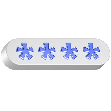 Passwort  3D Icon