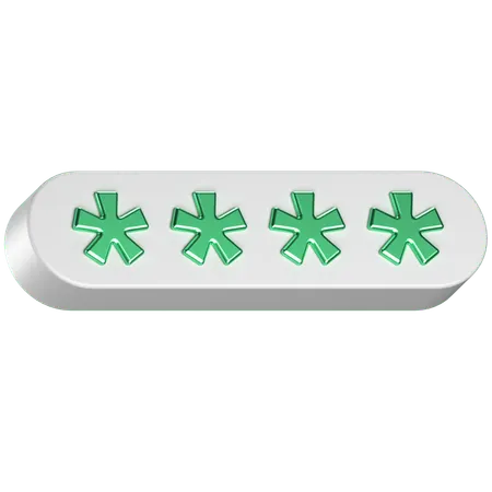Passwort  3D Icon
