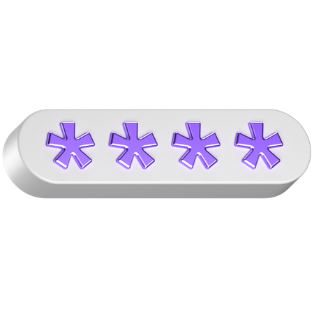 Passwort  3D Icon