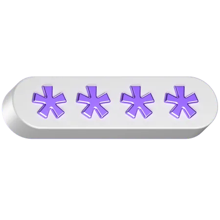 Passwort  3D Icon