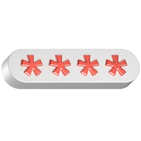 Passwort  3D Icon