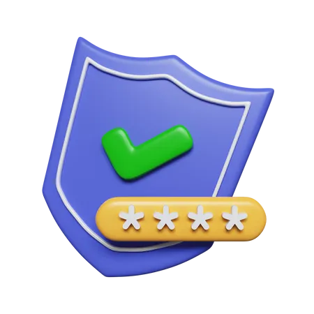 Passwort  3D Icon