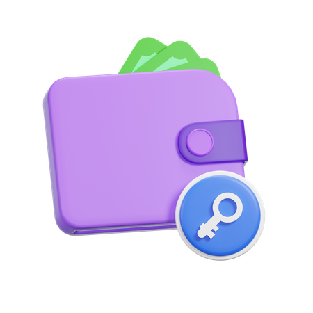 Passwort-Wallet  3D Icon