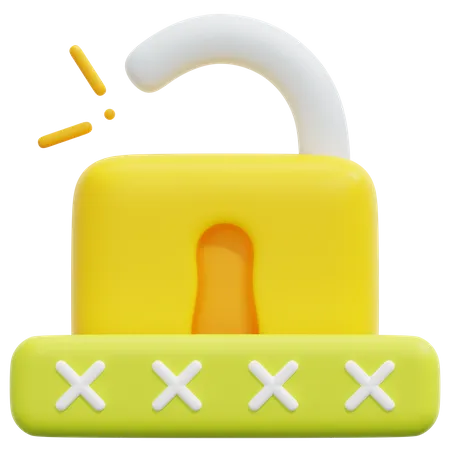 Passwortzugriff  3D Icon