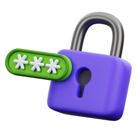 Passwortschutz  3D Icon