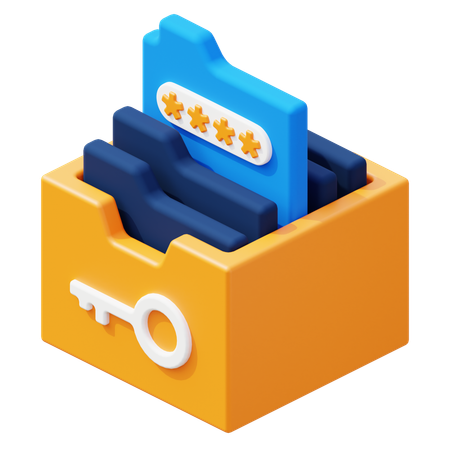 Passwortverwaltung  3D Icon