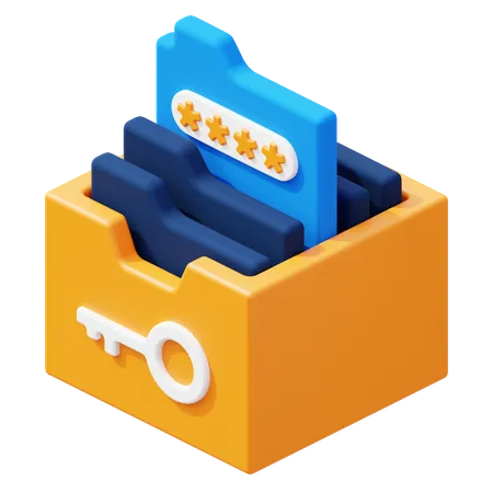 Passwortverwaltung  3D Icon