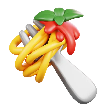 Pasta  3D Icon
