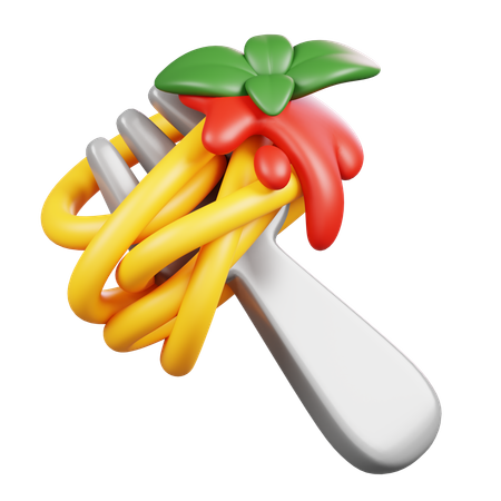 Pasta  3D Icon