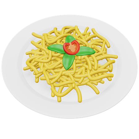 Pasta  3D Icon