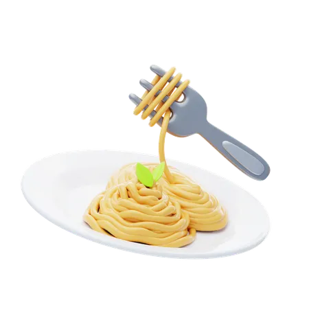 Pasta  3D Icon