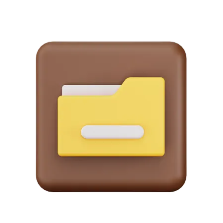 Pasta de arquivo  3D Icon