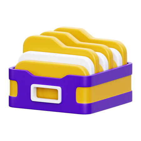 Pasta de arquivo  3D Icon