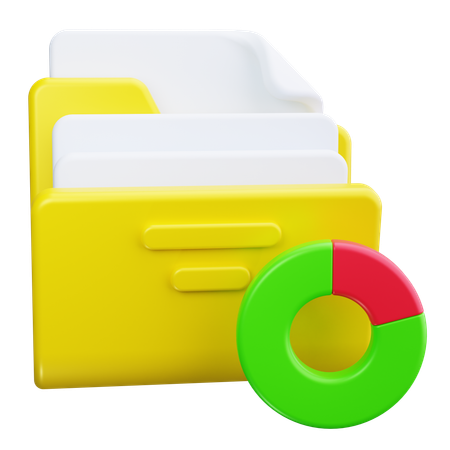 Pasta de arquivo  3D Icon