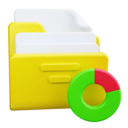 Pasta de arquivo  3D Icon