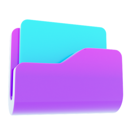 Pasta de arquivo  3D Icon