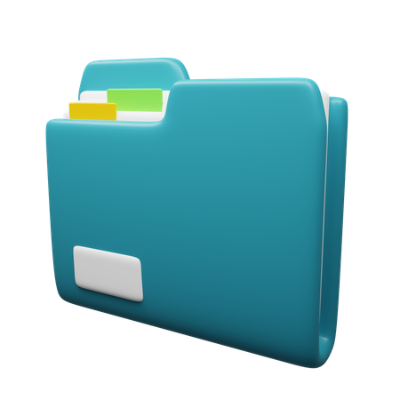 Pasta de arquivo  3D Icon