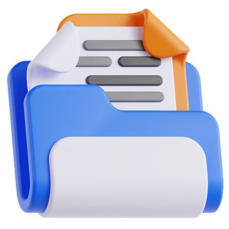 Pasta de arquivo  3D Icon