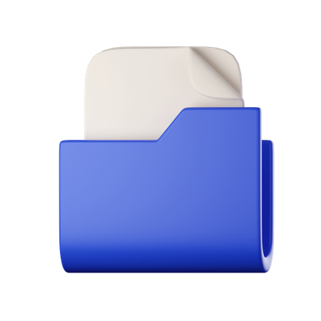 Pasta de arquivo  3D Icon