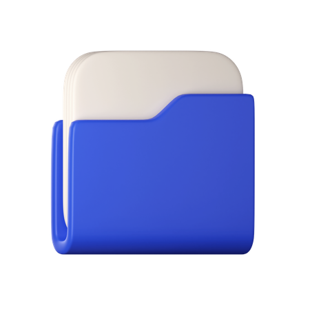 Pasta de arquivo  3D Icon