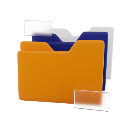 Pasta de arquivo  3D Icon