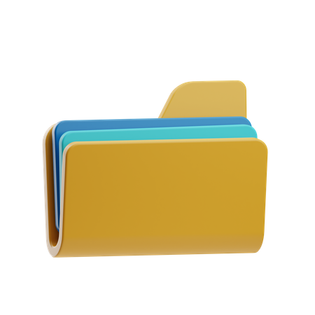 Pasta de arquivo  3D Icon