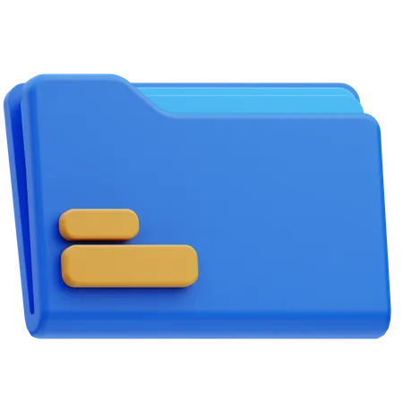 Pasta de arquivo  3D Icon