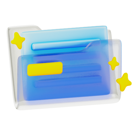 Pasta de arquivo  3D Icon