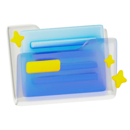 Pasta de arquivo  3D Icon