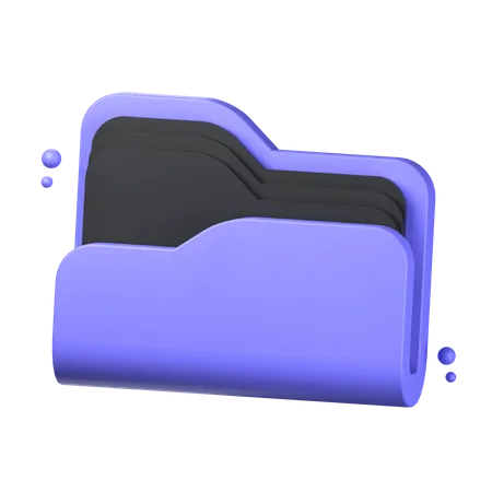 Pasta de arquivo  3D Icon