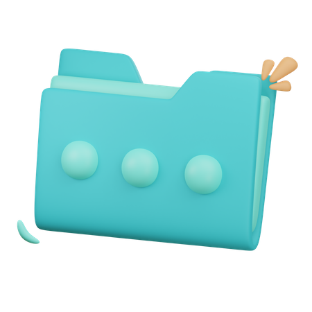 Pasta de arquivo  3D Icon