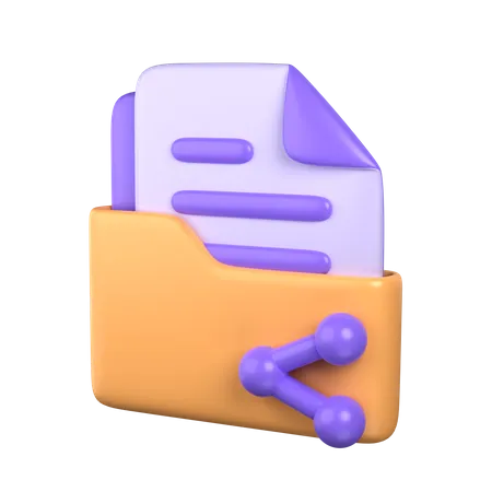 Compartilhar pasta  3D Icon