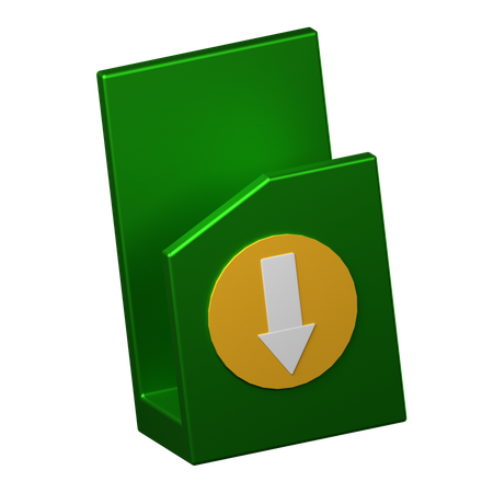 Pasta de download  3D Icon