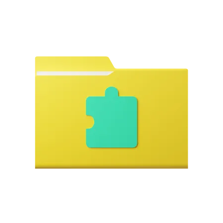 Pasta de extensão  3D Icon