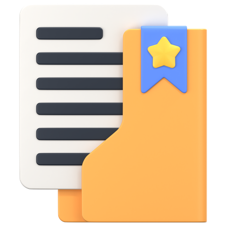 Pasta de favoritos  3D Icon