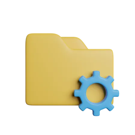 Pasta de gerenciamento  3D Icon