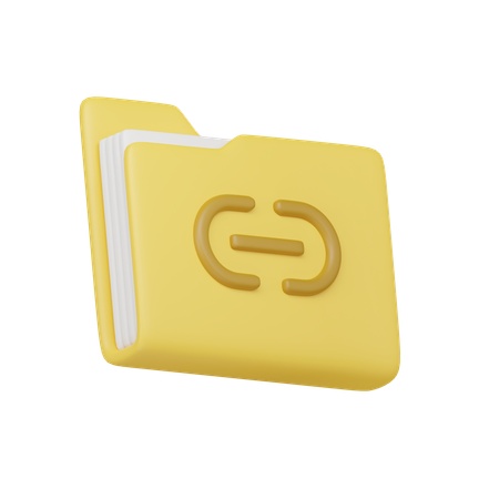 Pasta de links  3D Icon