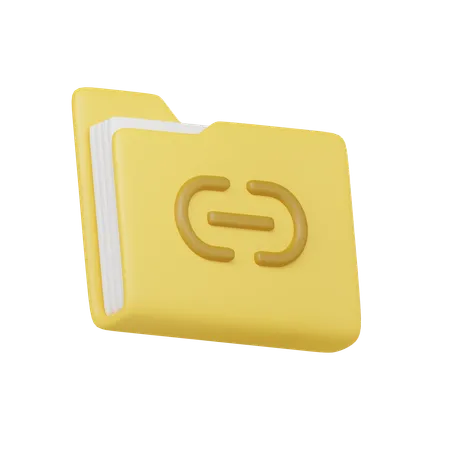 Pasta de links  3D Icon