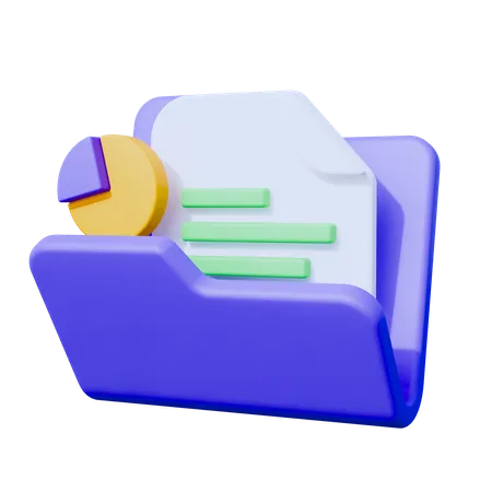 Pasta de negócios  3D Icon